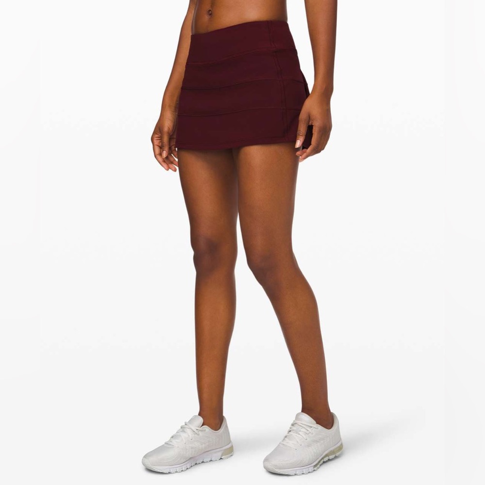 Lululemon Maroon Pace Revival Skirt (Tall)